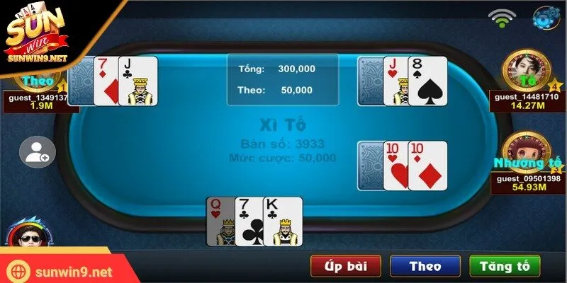 Xì tố là biến thể của trò chơi Poker, rất gần gũi với game thủ